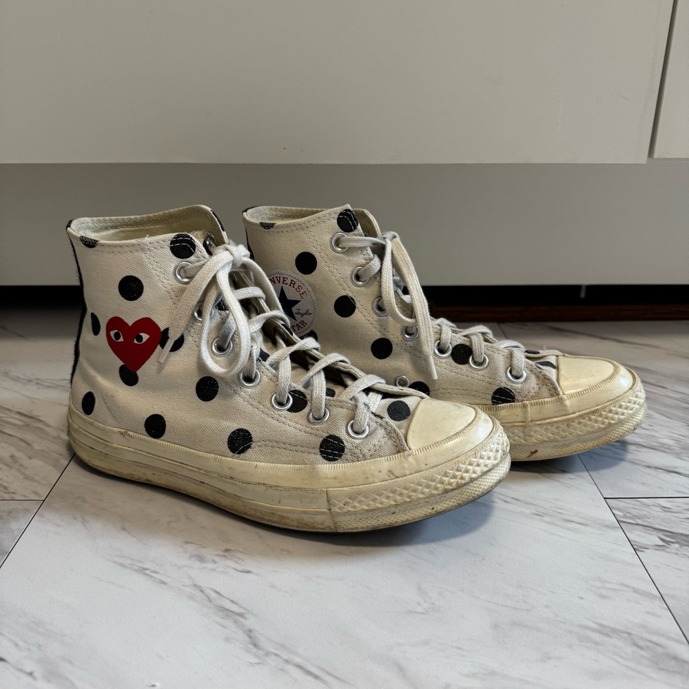 Converse Chuck Taylor All Star 70 Hi
Comme des Garcons PLAY Polka Dot White